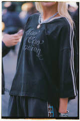 Vacay Crop Tee - Black