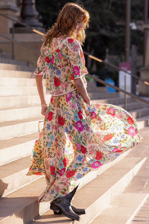 Valley of the Dolls Maxi Skirt - Opal