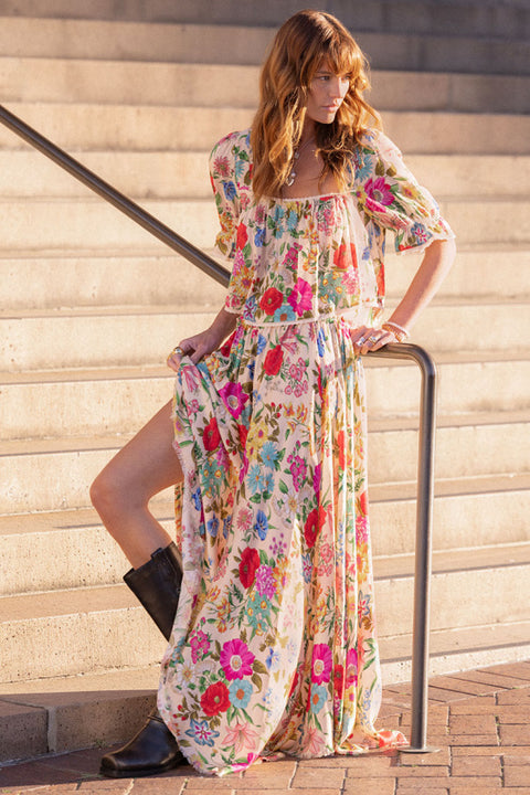 Valley of the Dolls Maxi Skirt - Opal