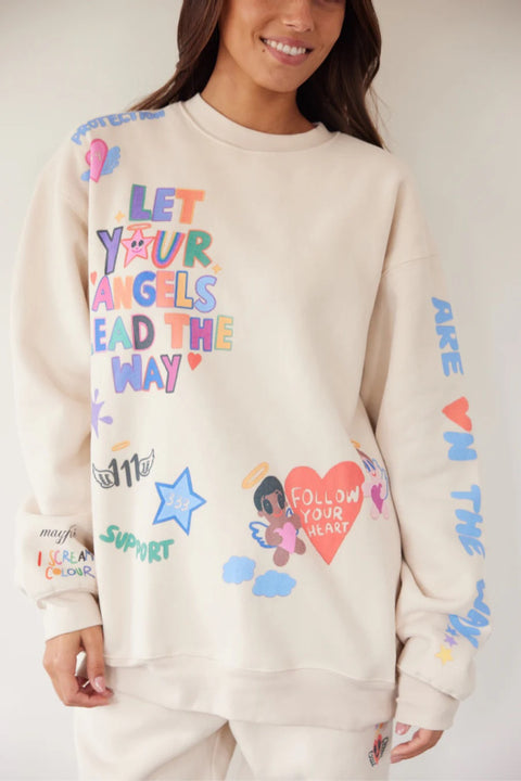 Angel Numbers Cloud Crewneck