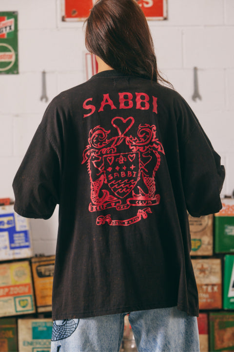 Racing Badges Very Oversized Tee - Black
