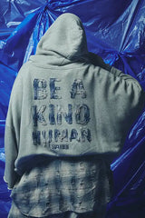 Be a Kind Human Hoodie - Blue
