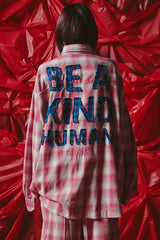 Be a Kind Human OversizedShirt- Pink