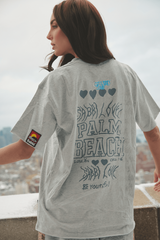 Be Happy Tee - Grey