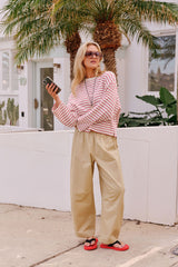 Bella Barrel Pants - Burnt Butter