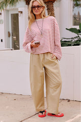 Bella Barrel Pants - Burnt Butter
