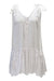 Biasa Sleeveless Short Dress - White