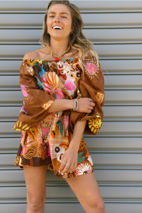 Birth of Venus Tunic - Caramel