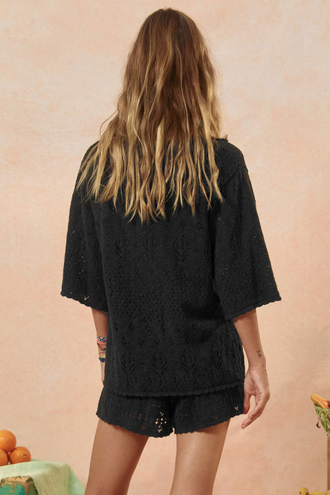 Rhodes Knit Shirt - Onyx
