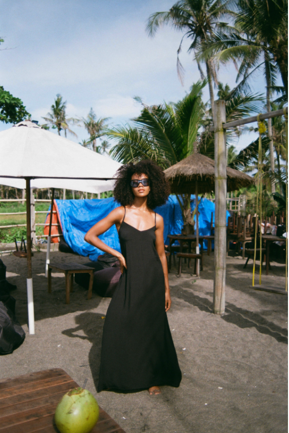 Noir Maxi Slip - Black Fuijette