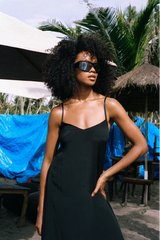 Noir Maxi Slip - Black Fuijette
