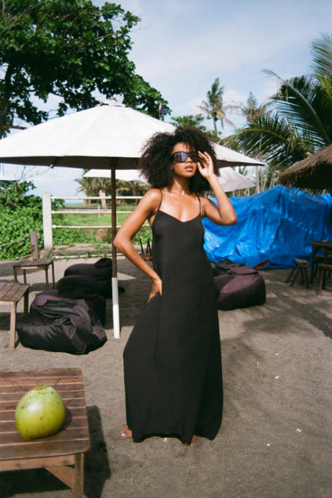 Noir Maxi Slip - Black Fuijette