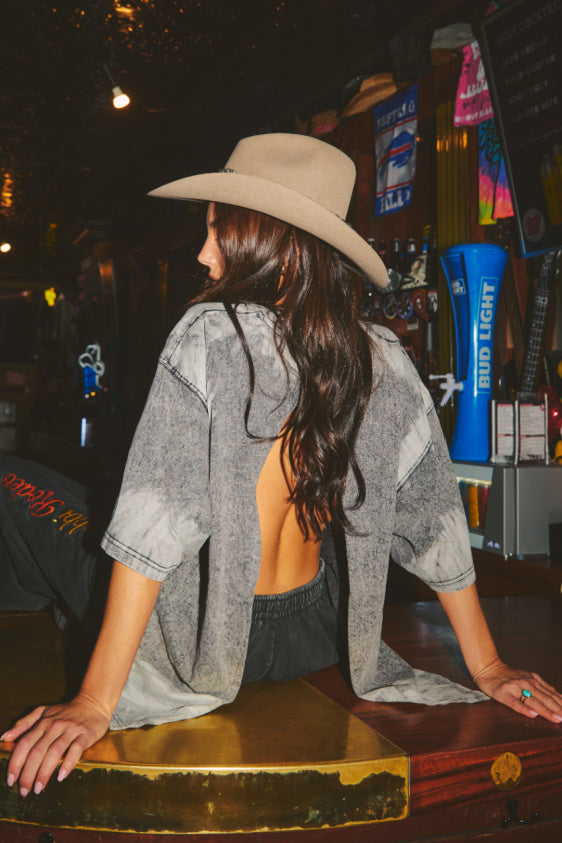 The Bleached Backless Tee