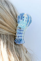 Blue Lobster Hair Claw