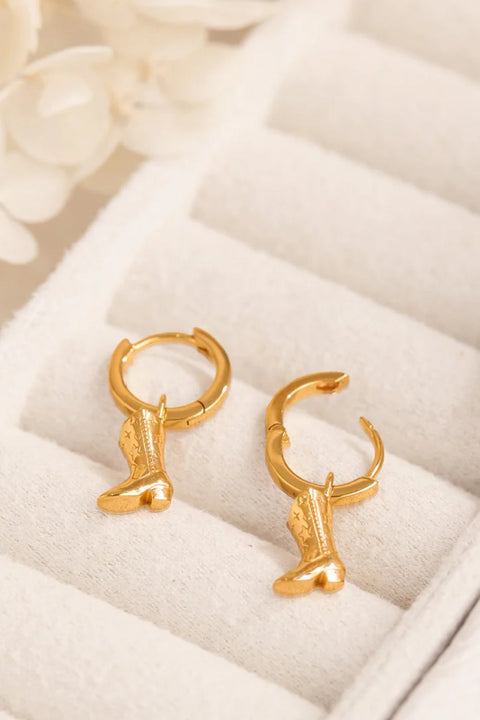 Cowgirl Boot Huggies - Gold