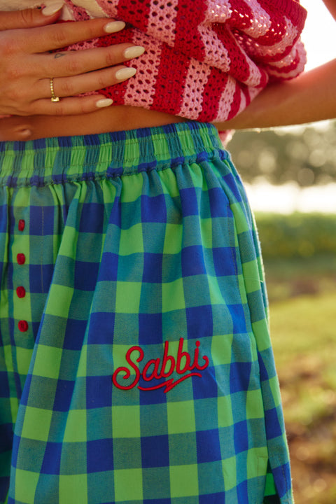 The Boxer Short - Be Youtiful Green Check