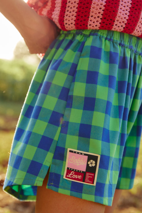 The Boxer Short - Be Youtiful Green Check