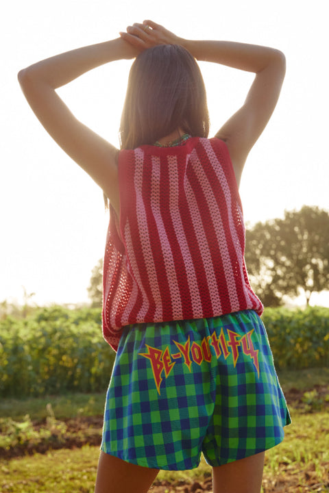 The Boxer Short - Be Youtiful Green Check