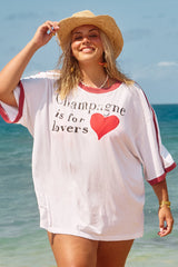 Champagne Is For Lovers Tee - Off White