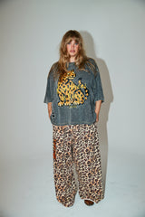 Choose Kindness Oversized Tee - Charcoal Acid Wash