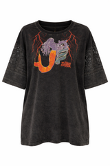 The Chase Your Dreams Lace Tee - Black