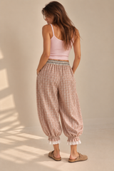 Check Cotton Bloomers – Taupe Multi