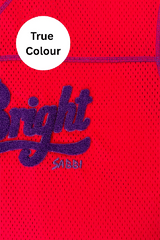 The Shine Bright Mesh Tee - Red