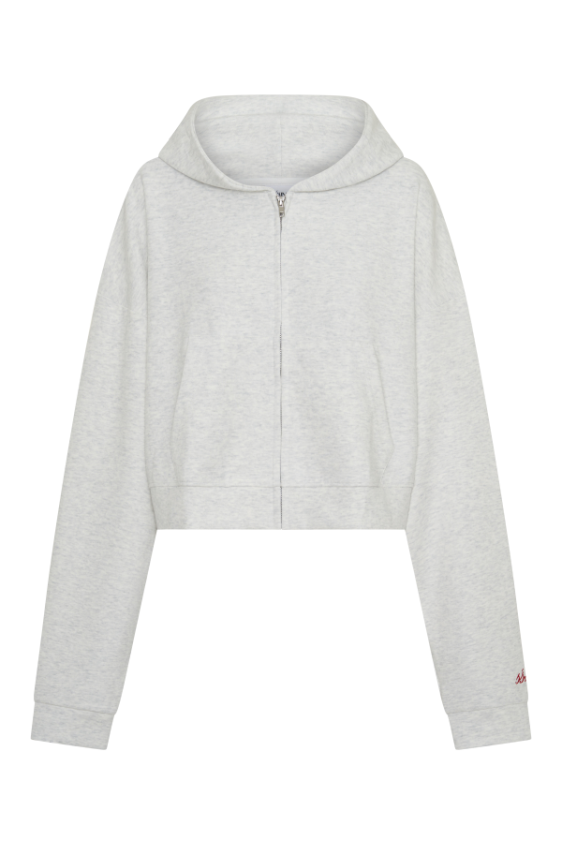 SSAINT Cropped Hoodie Grey/Red