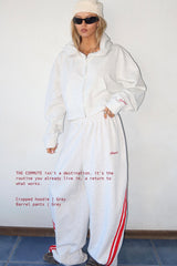 SSAINT Barrel Trackpant Grey/Red
