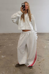 SSAINT Barrel Trackpant Grey/Red