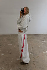 SSAINT Barrel Trackpant Grey/Red