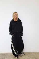 SSAINT Cropped Hoodie Black/Butter