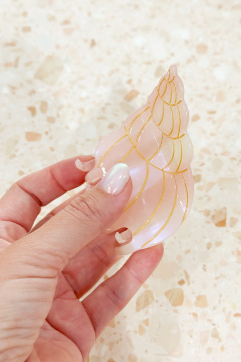 Conch Pearl Shell Claw Clip