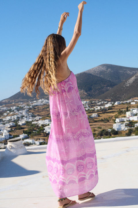 Mermaid Cove Strapless Maxi - Musk