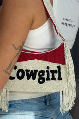 Cowgirl Tassel Beaded Bag