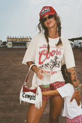 Cowgirl Tassel Beaded Bag