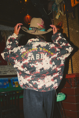 Cow Print Collared Sweater