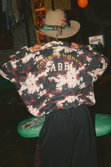 Cow Print Collared Sweater