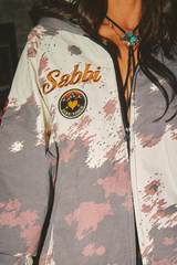 Sabbi Ranch Bomber Puffer Jacket - Cowprint
