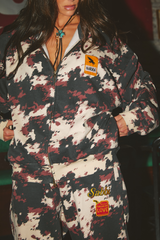 Cowprint Cuffed Sweatpants