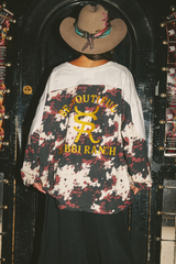 The 10 Cow Print V- Neck Long Sleeve