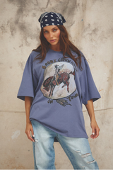 The Crazy Horse Tee - Dusty Lavender