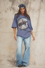 The Crazy Horse Tee - Dusty Lavender