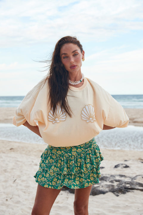 The Shell Titty Tee - Cream