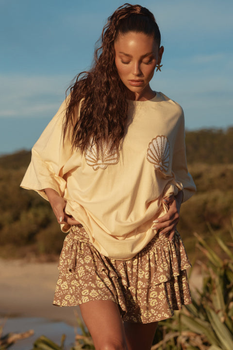 The Rara Skirt - Brown Seas