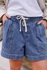 Darcy Relaxed Everyday Short - Blue Denim