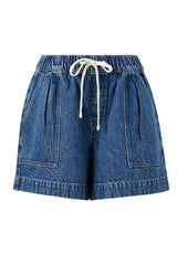 Darcy Relaxed Everyday Short - Blue Denim