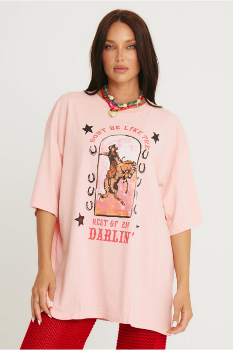 The Darlin Tee - Pink