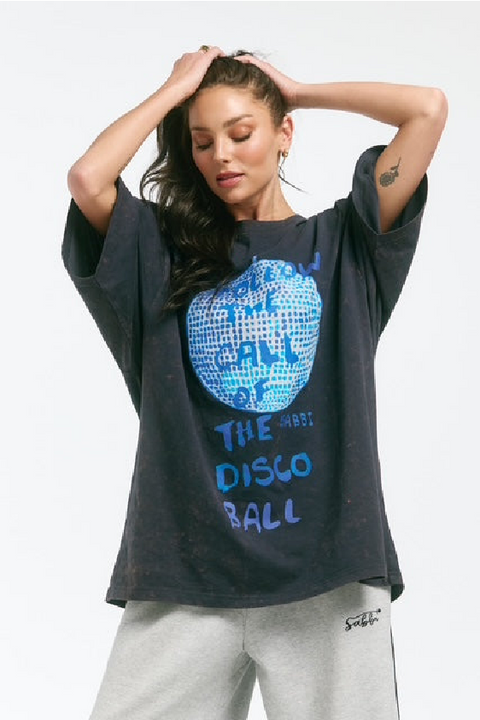 Disco Ball Tee - Charcoal