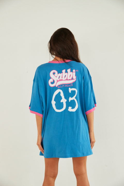 Dogs are My Green Flag Tee - BLUE